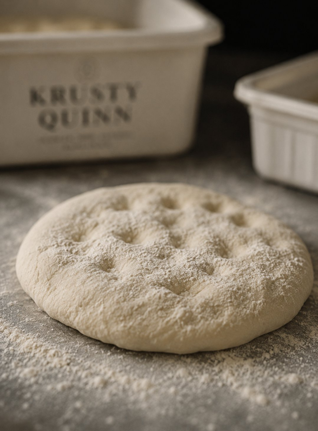 Krusty Quinn hand-shaped pizza dough